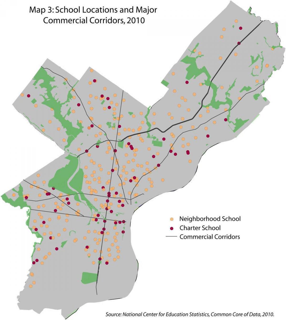 Σε Philadelphia school district χάρτης