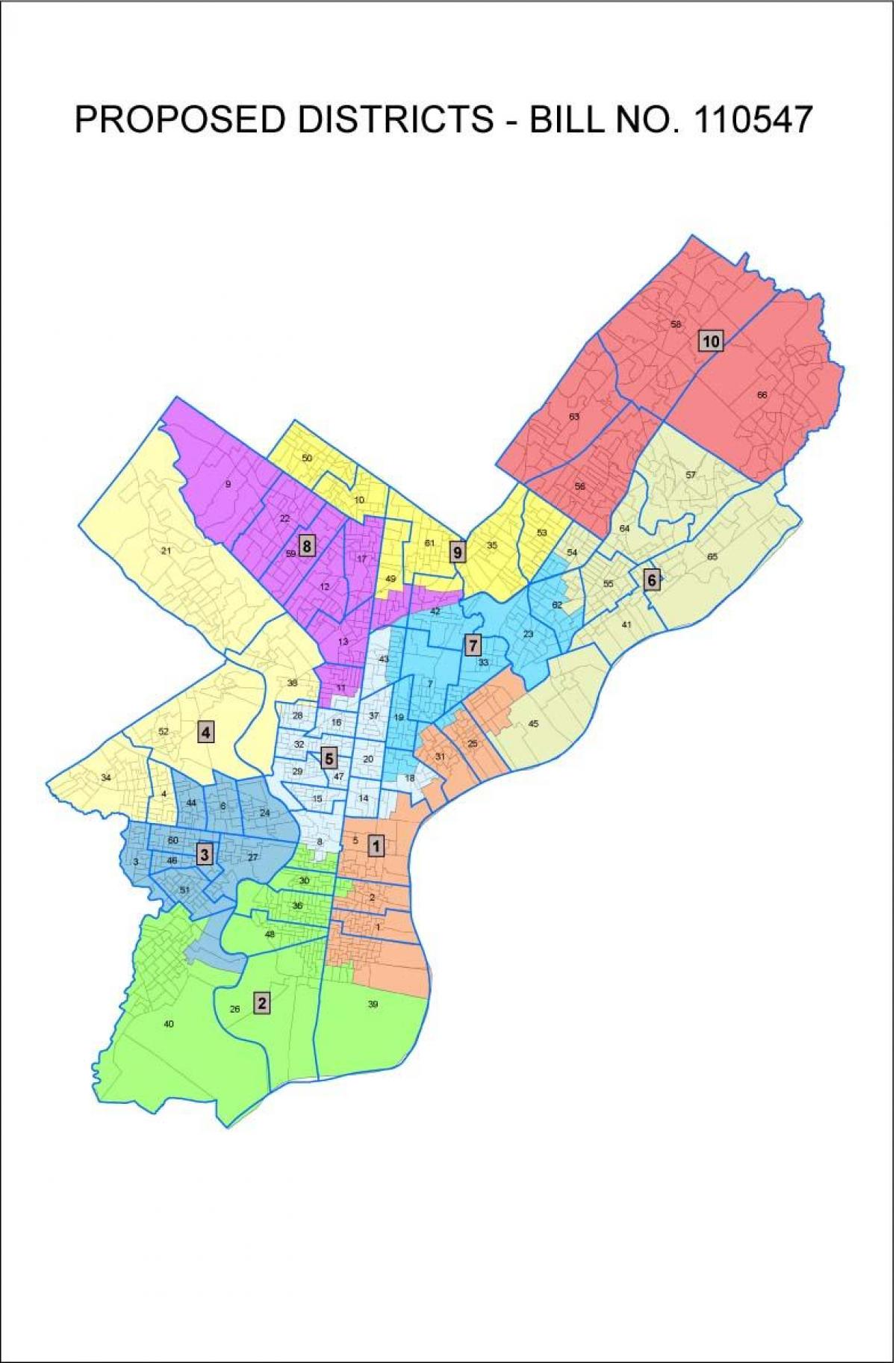 Philadelphia city χάρτης