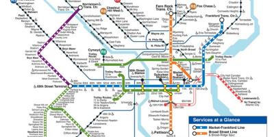Φιλαδέλφεια χάρτη του μετρό