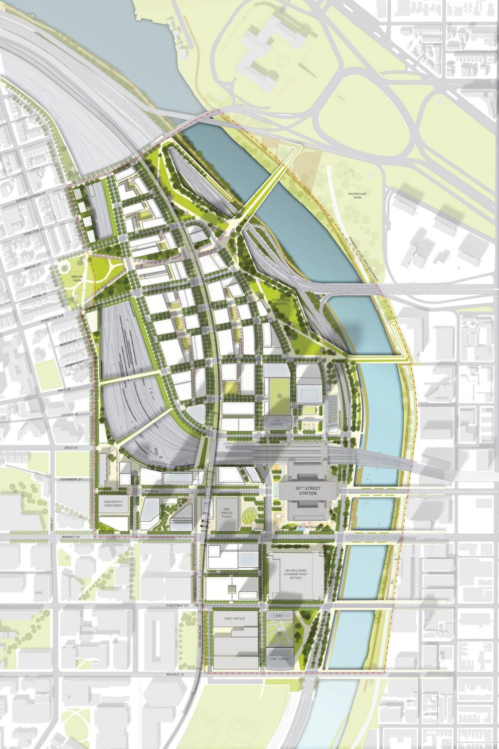 university city Philadelphia εμφάνιση χάρτη