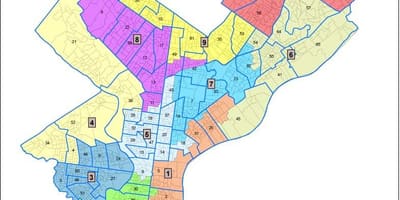 Philadelphia city χάρτης