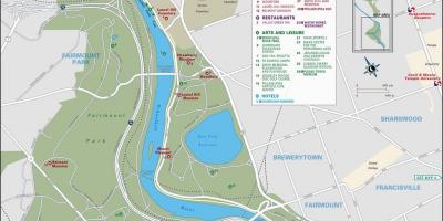 Χάρτης της fairmount park, Φιλαδέλφεια