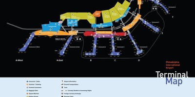 Philadelphia airport οικονομία στάθμευσης χάρτης