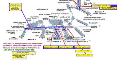 Χάρτης Philadelphia airport