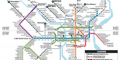 Χάρτης της Phila μετρό